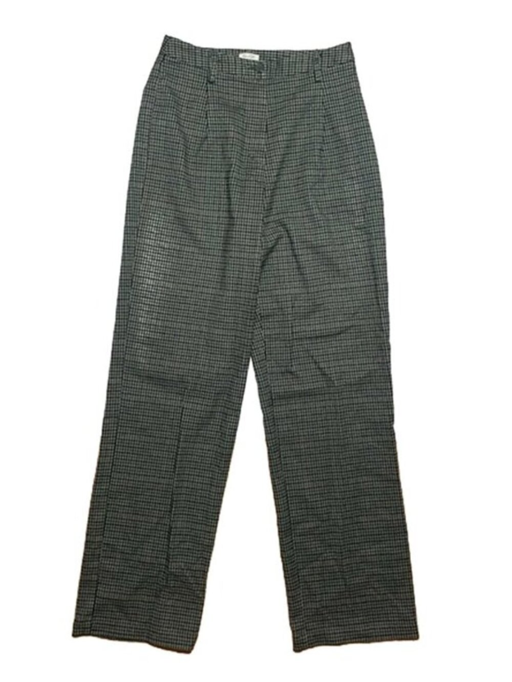 High-Waisted Wide-Leg Pleated Trousers